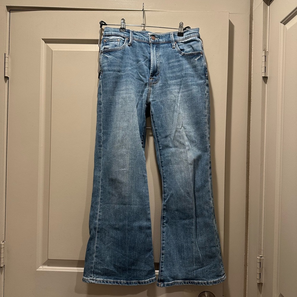 MOTHER Skinny Jeans in Medium Blue Wash